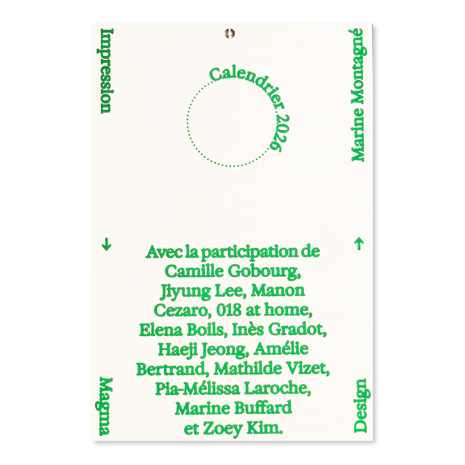 Calendrier Magma 2026 – Quintal